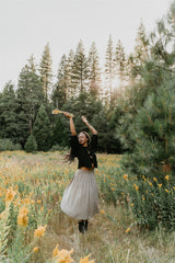 Rue Skirt in Cotton Gingham