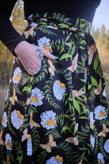 Maxi Wrap Skirt in Fern & Flox by Swan Bones