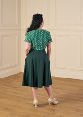 1940s Goodwood Grable Ensemble - Dia Deco Emerald
