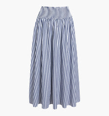 The Delphine Nap Skirt - Navy Stripe