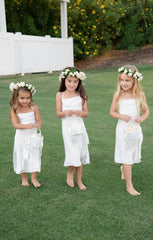 Little Verona Dress ~ Ivory Luxe Satin