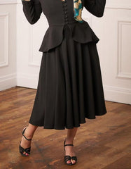 1950s Premium Circle Skirt - Black