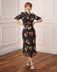 1930s Loretta Bias Dress - Poppy