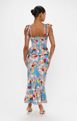 Pauline Peplum Dress ~ Blissful Garden Gala