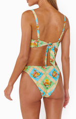 Kini Bottom ~ Reversible Bouquet Gingham
