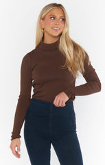 Layer Up Top ~ Winter Rib Chocolate