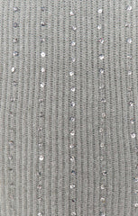 Social Sweater Dress ~ Silver Sequins Knit