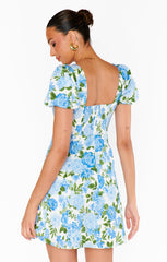 Mia Dress ~ Cottage Floral Blue