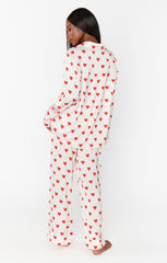 Classic PJ Set ~ Queen of Hearts Silky