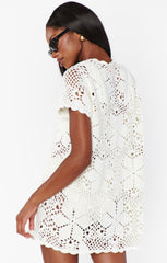 Cleo Coverup ~ Salty Floral Crochet