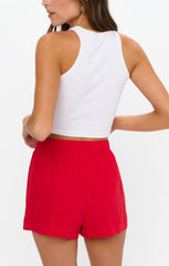 Max Boxer Shorts ~ Red Linen