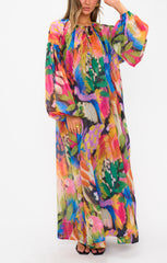 Karla Maxi Dress ~ Midnight in Rio