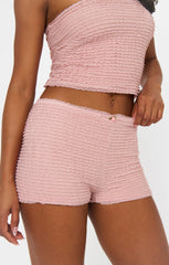 Nicki Shorts ~ Pink Ruffle Lace