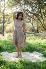 Agnes dress in Calico Bloom Challis
