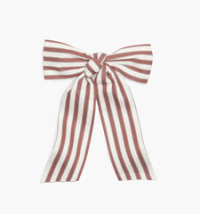 The Belle Bow - Rust Stripe