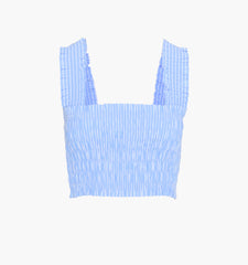 The Azalea Nap Top - Blue Stripe