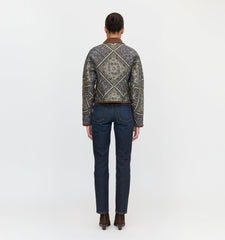 The Dax Jacket - Olive Equestrian Scarf