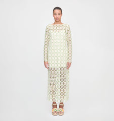 The Eliza Dress - Green Dahlia Lace