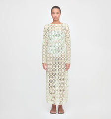 The Eliza Dress - Green Dahlia Lace