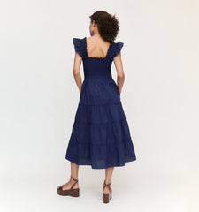 The Ellie Nap Dress - Navy Poplin
