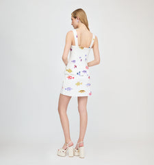 The Emma Top - White Rainbow Fish