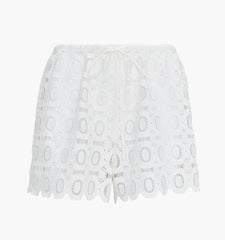 The Kaya Short - White Broderie