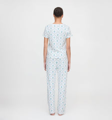 The Kelly Pajama Set - Green Trellis