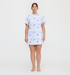 The Maggie Nightgown - Blue Sweet Peas