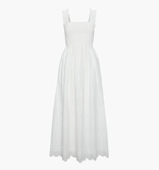 The Ashlyn Nap Dress - White Trellis Broderie