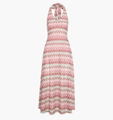 The Bela Dress - Pink Multi Smooth Shimmer Knit