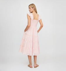 The Ellie Nap Dress - Pink Broderie Voile