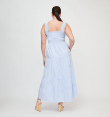 The Goldie Nap Dress - Blue/White Stripe