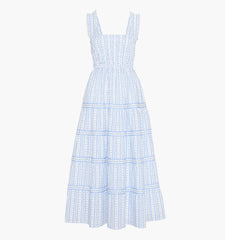The Kimmy Nap Dress - Blue Petal Stripe