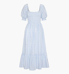 The Louisa Nap Dress - Blue Petal Stripe