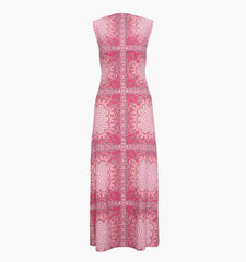 The Sloane Dress - Berry Paisley Scarf