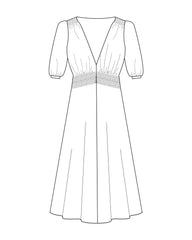 1940s Vera Tea Dress - Ocean Pearl