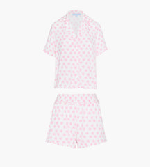 The Paige Pajama Set - Pink Doily Heart