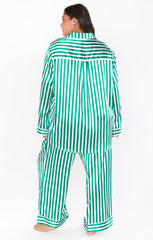 Classic PJ Set ~ Spearmint Stripe