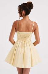 Analeigh Mini Dress - Lemon