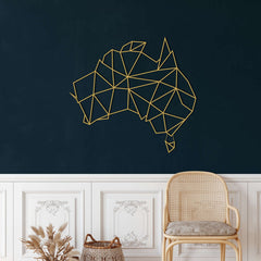 Australia Map Metal Wall Art - Decor available at Dekadron for $94.90