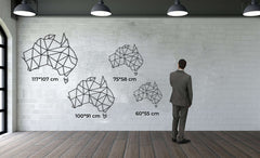 Australia Map Metal Wall Art - Decor available at Dekadron for $89.90