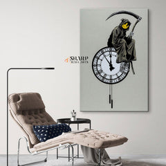 Banksy - Grin Reaper Wall Art Canvas - SharpWallArts
