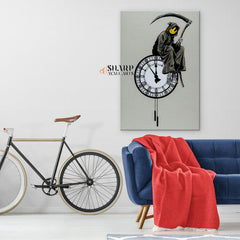 Banksy - Grin Reaper Wall Art Canvas - SharpWallArts
