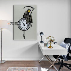 Banksy - Grin Reaper Wall Art Canvas - SharpWallArts