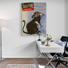 Banksy Time Out Sydney Canvas Wall Art Print - SharpWallArts