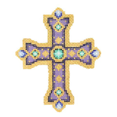 BB 2743 - Cross - Purple & Gold