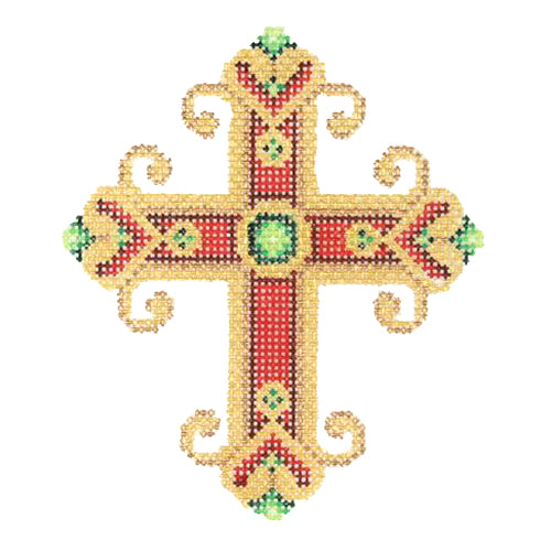 BB 2746 - Cross - Red & Gold