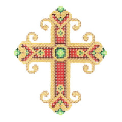 BB 2746 - Cross - Red & Gold
