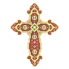 BB 2751 - Cross - Red & Gold
