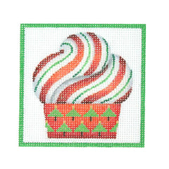BB 3195 - Square Ornament - Cupcake